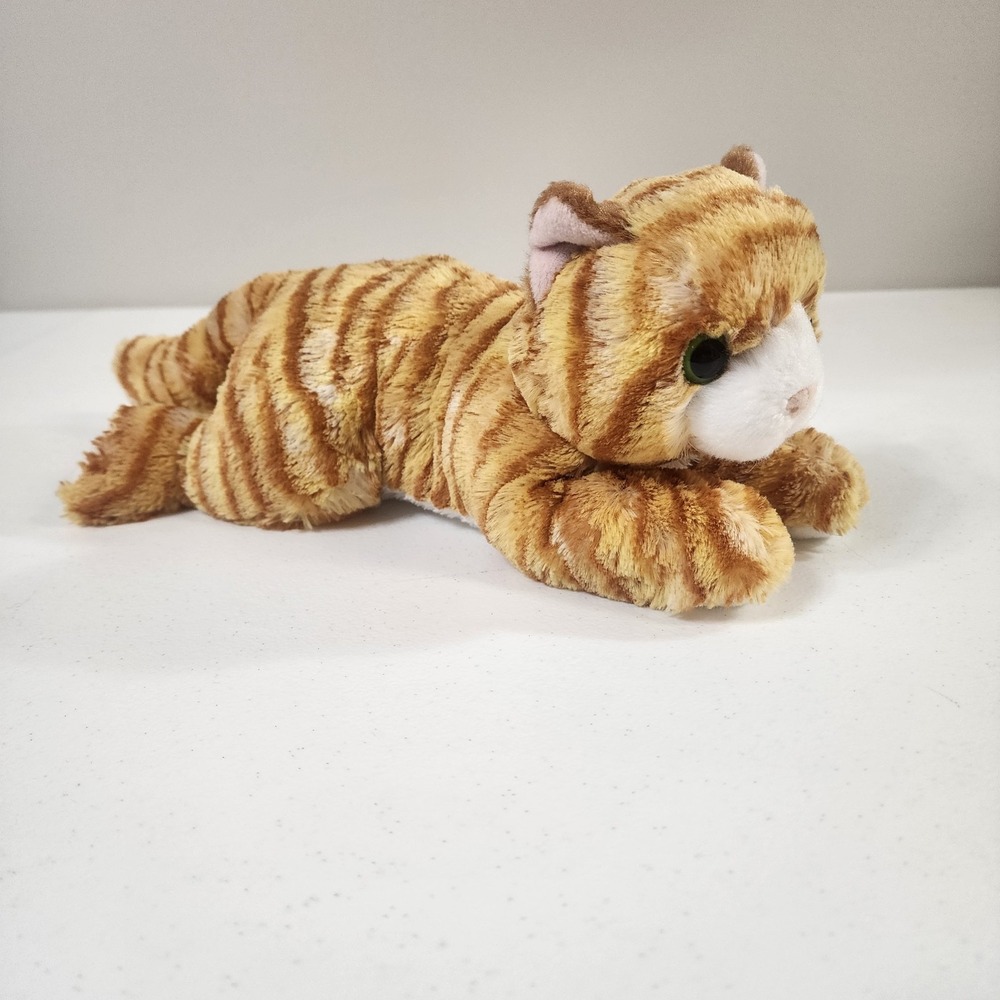 Aurora flopsie cat golden yellow plush sleeping buddy